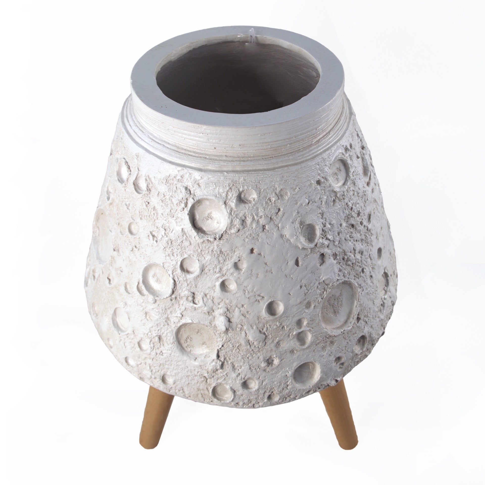 Moon White Planter with Stand
