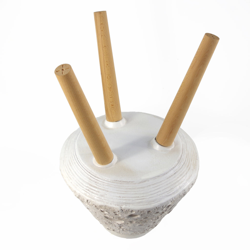 Moon White Planter with Stand
