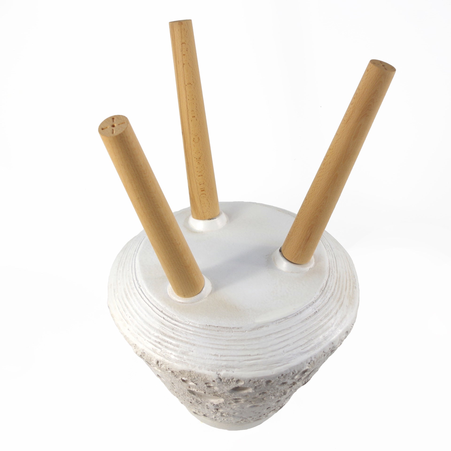 Moon White Planter with Stand