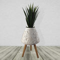 Moon White Planter with Stand