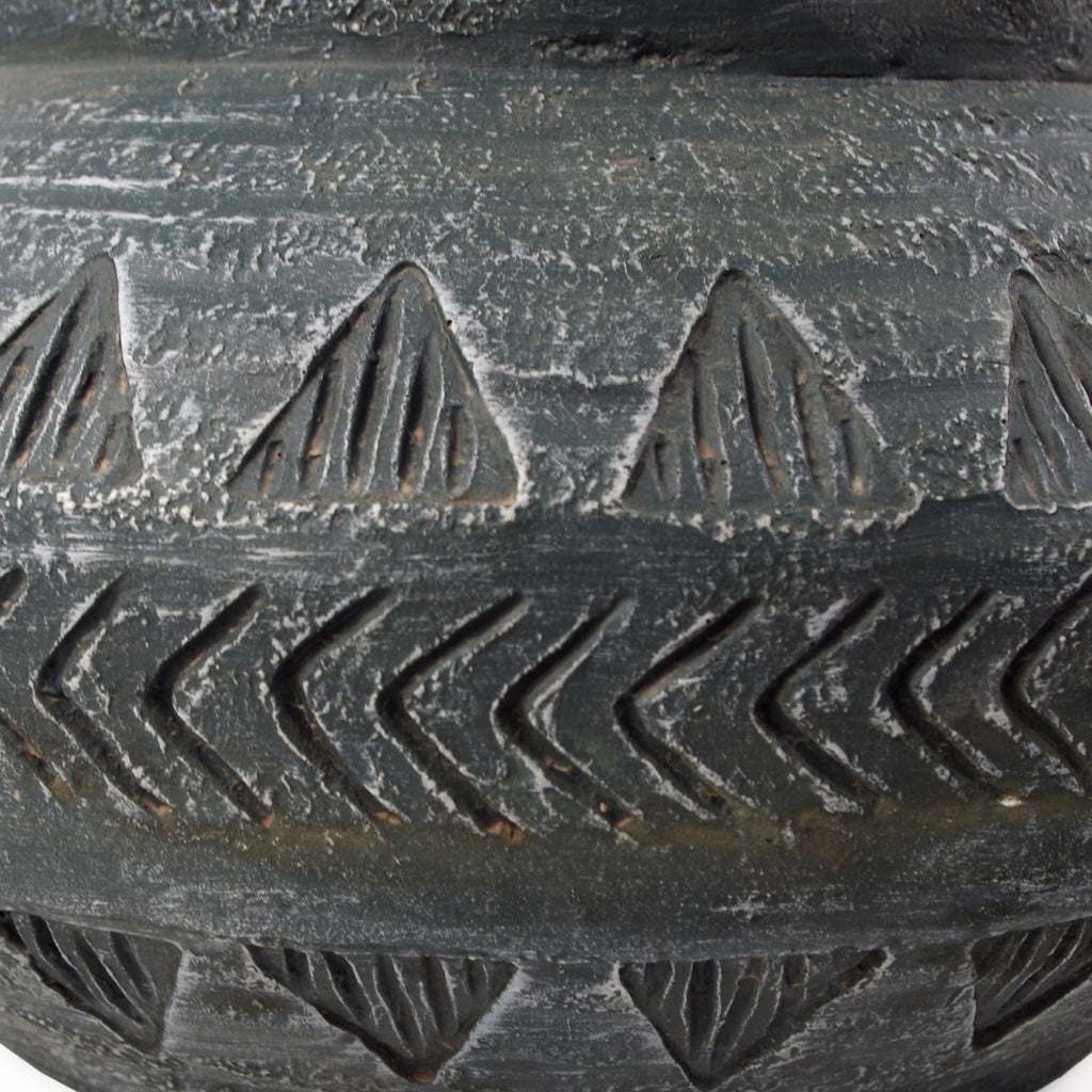 21cm x 40cm Large Grey Gliese Triangle Planter