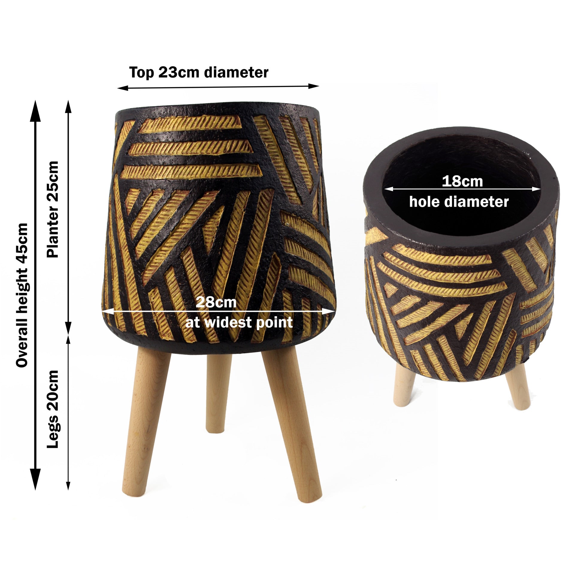 45cm x 28cm  Bali Composite Large Planter