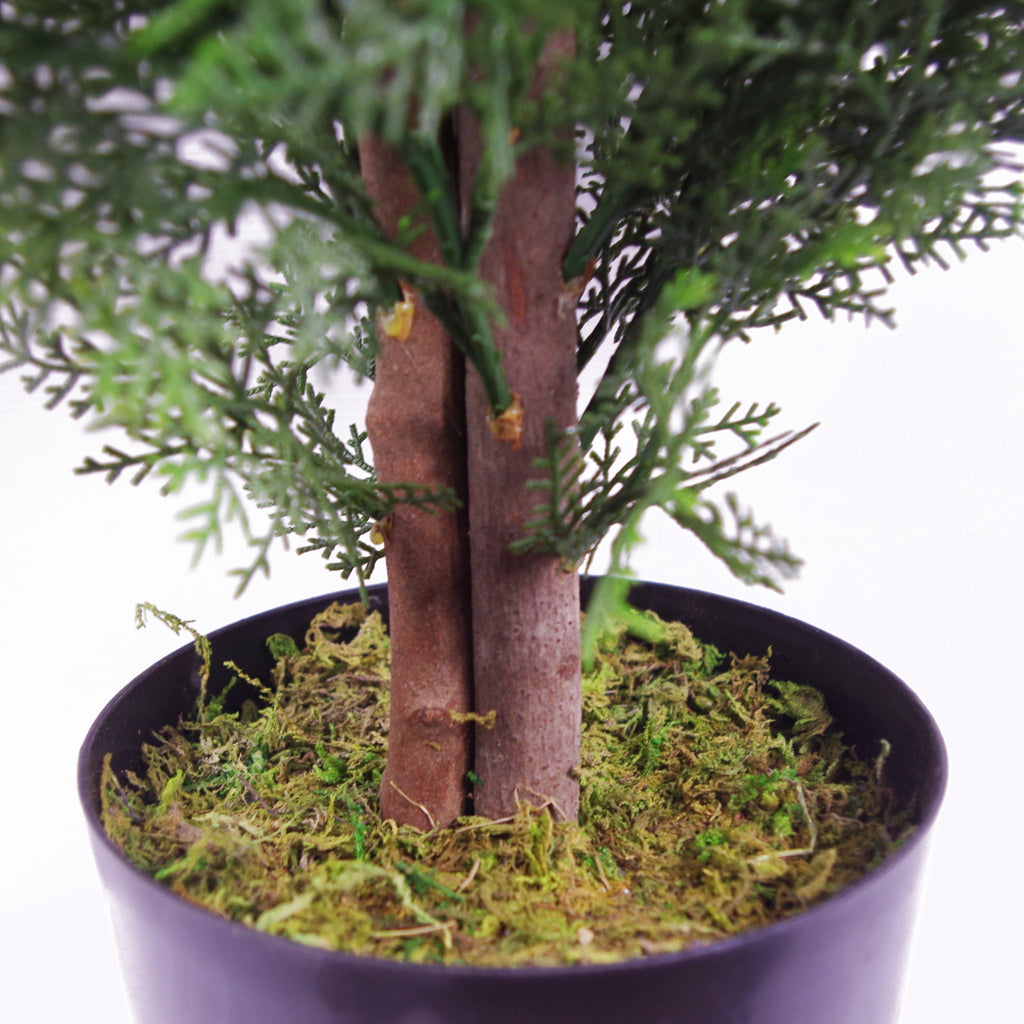 120cm Pair of Artificial Cypress Topiary Trees