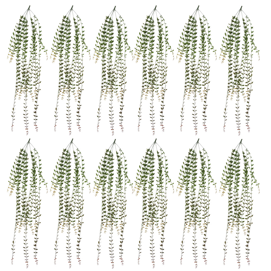 Pack of 12 x 120cm Artificial Hanging Extra Long String of Pearls