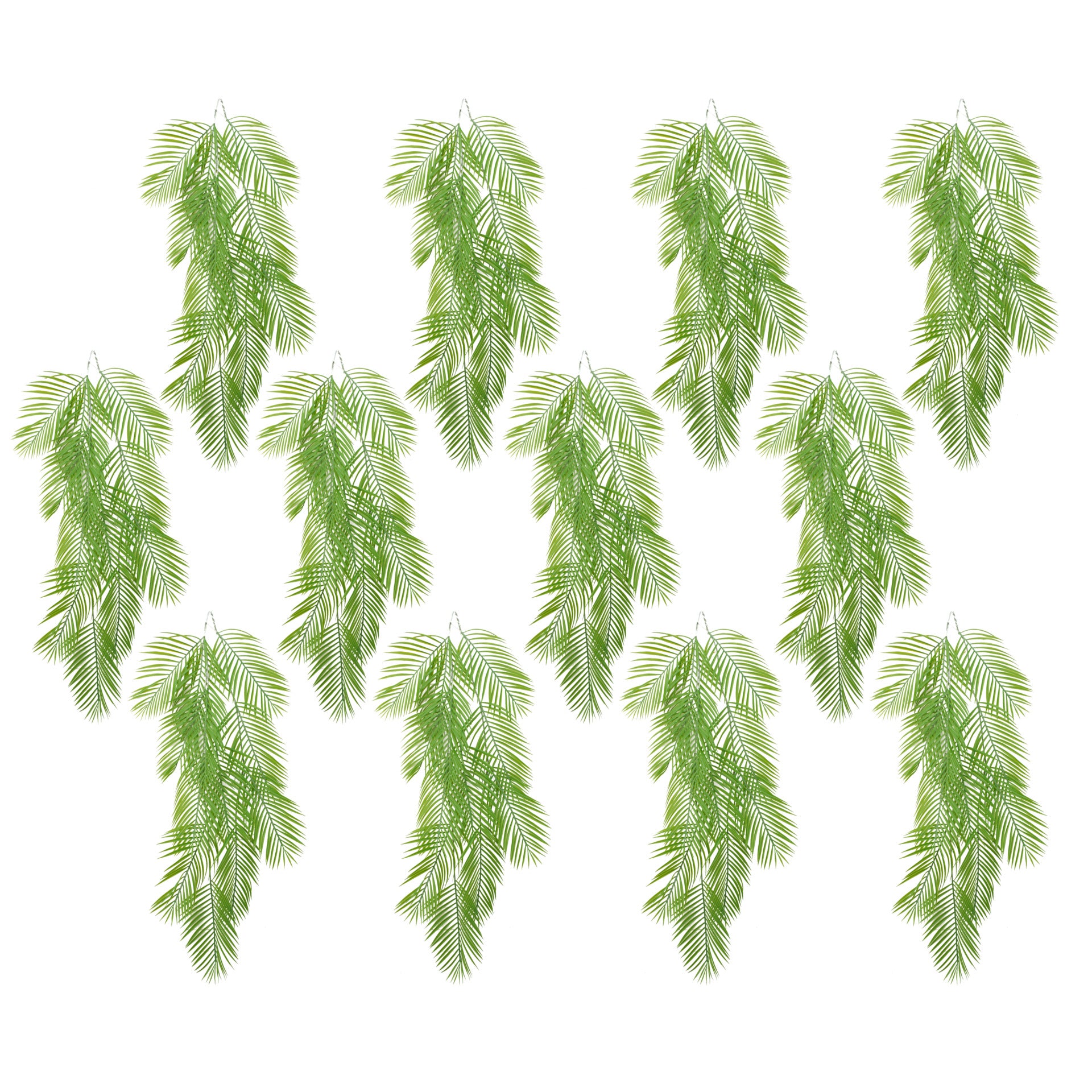 Pack of 12 x 120cm Artificial Hanging Palm Plant