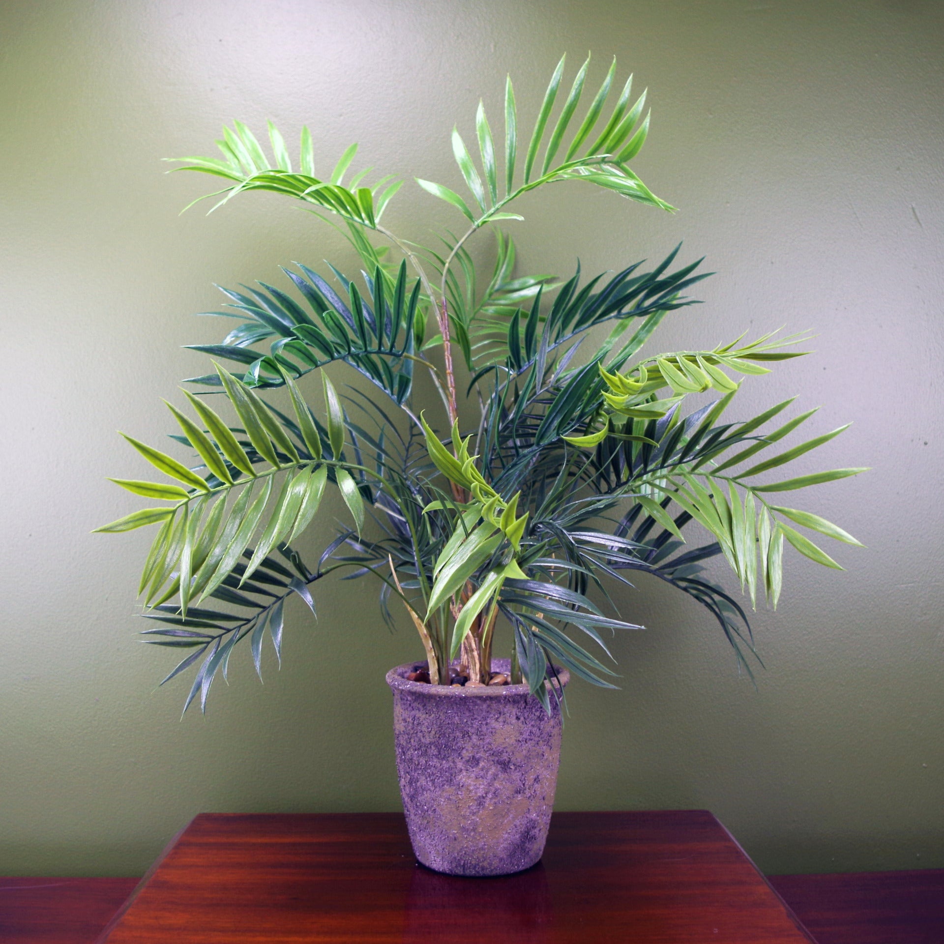 60cm Artificial Mini Tropical Palm in Decorative Planter