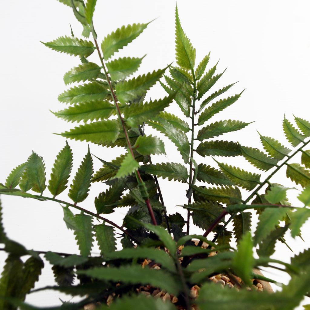 60cm Artificial Fern Plant with Metal Stand & Planter