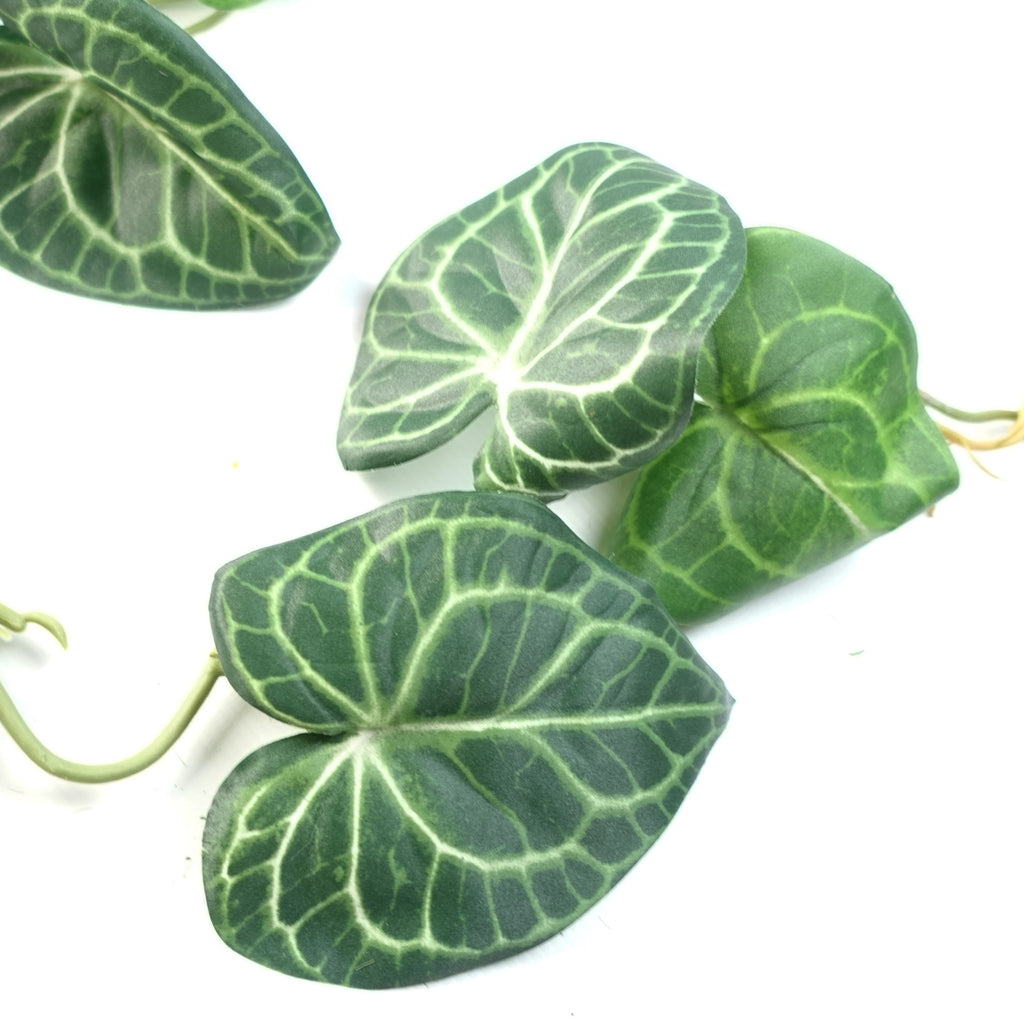 6 x 100cm Artificial Hanging Trailing Rounded Ivy Plant