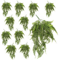 Pack of 12 x 70cm UV Resistant Artificial Boston Fern Bush