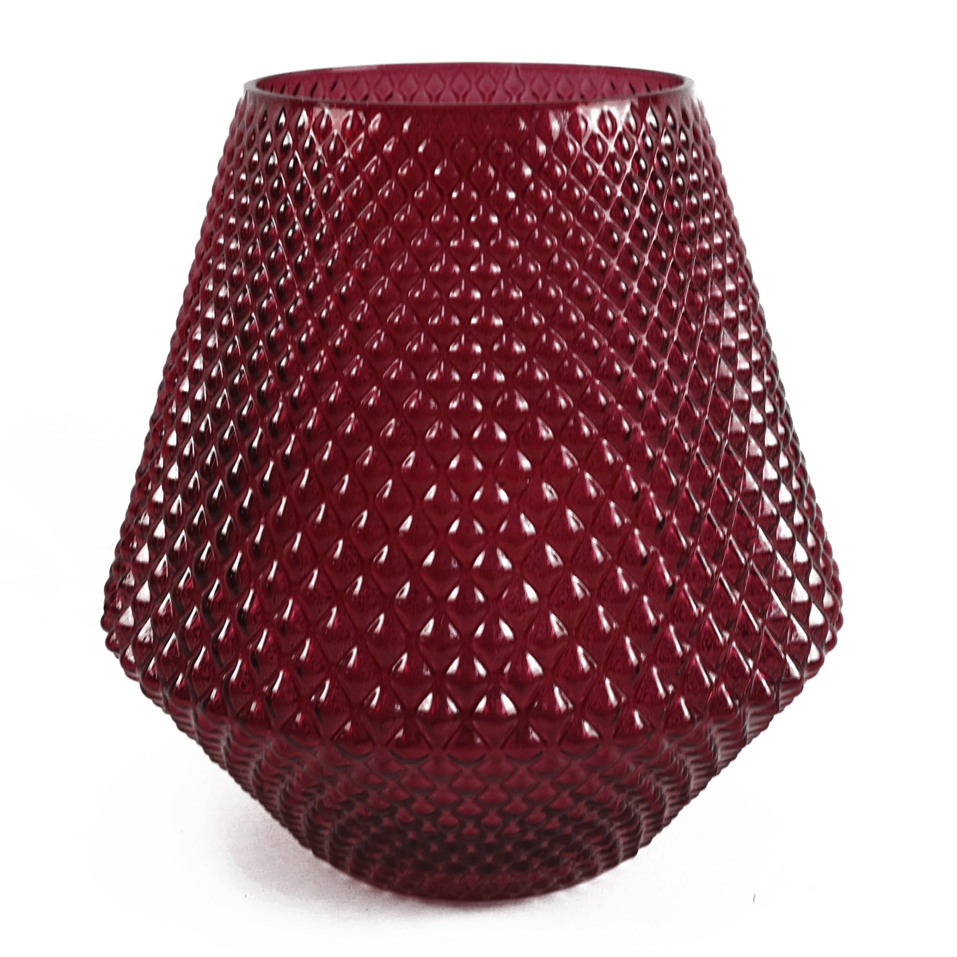 50cm Pretty Pink Dahlia Display Glass Vase