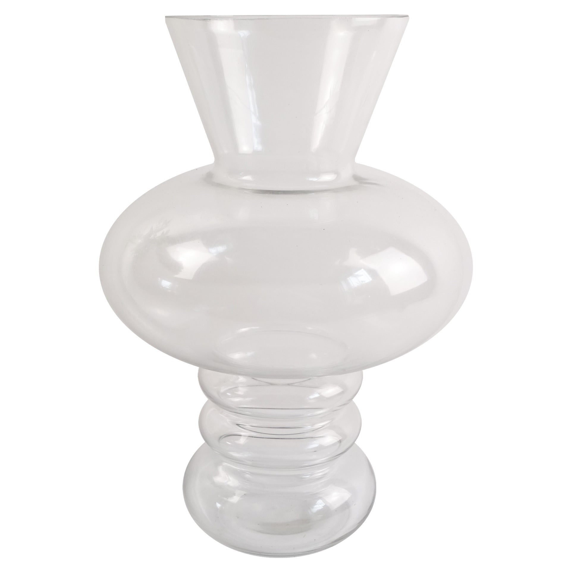 60cm Pink Chrysanthemum Display Glass Bubble Vase
