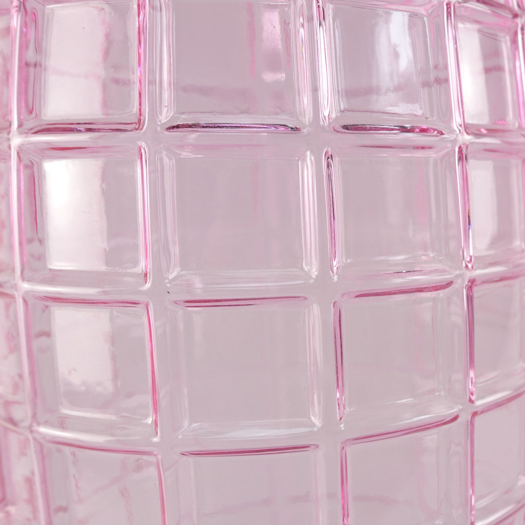 100cm Artificial Pink Lily Flower Arrangement Glass Vase