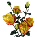 60cm Yellow Rose Artificial Flowers Spray