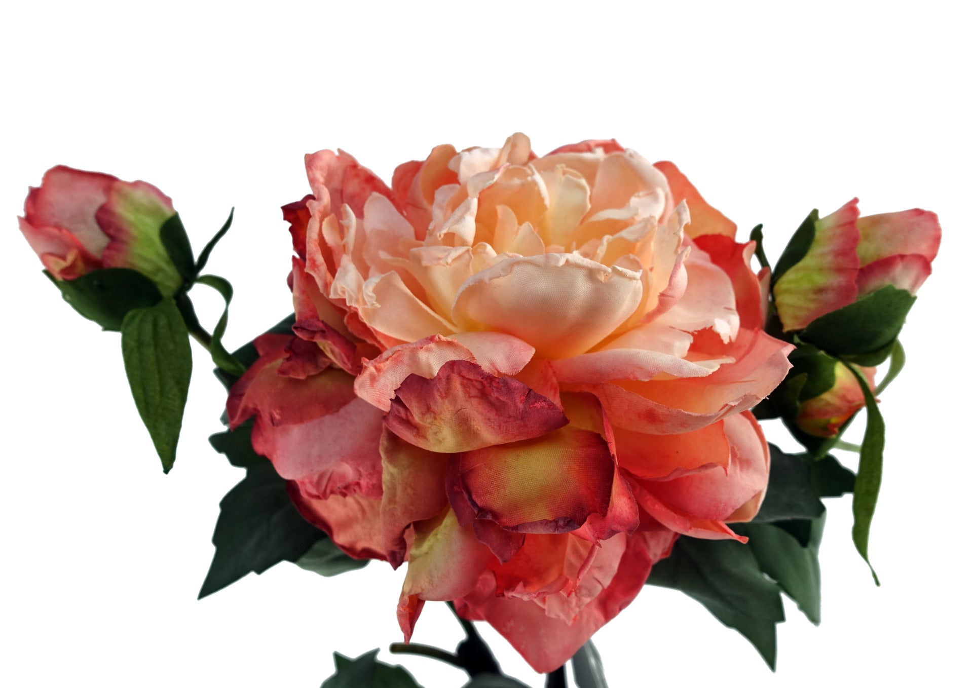 6 x 60cm Peony Artificial Flower Pink