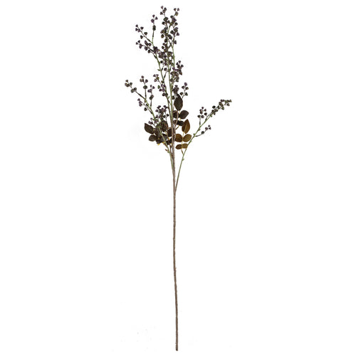 100cm Pink Artificial Blossom and Berries Glass Vase