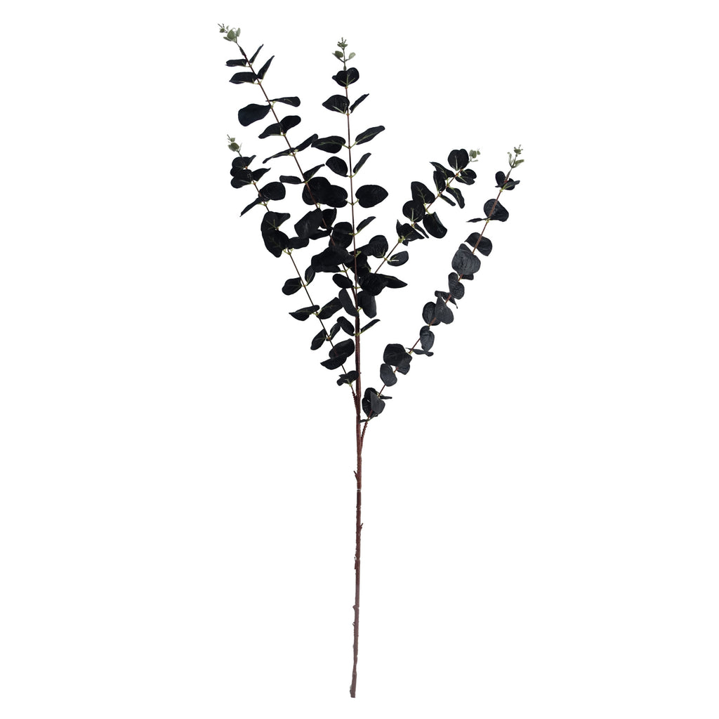 80cm Artificial Purple Sunflower and Gold Leaf Display Glass Vase