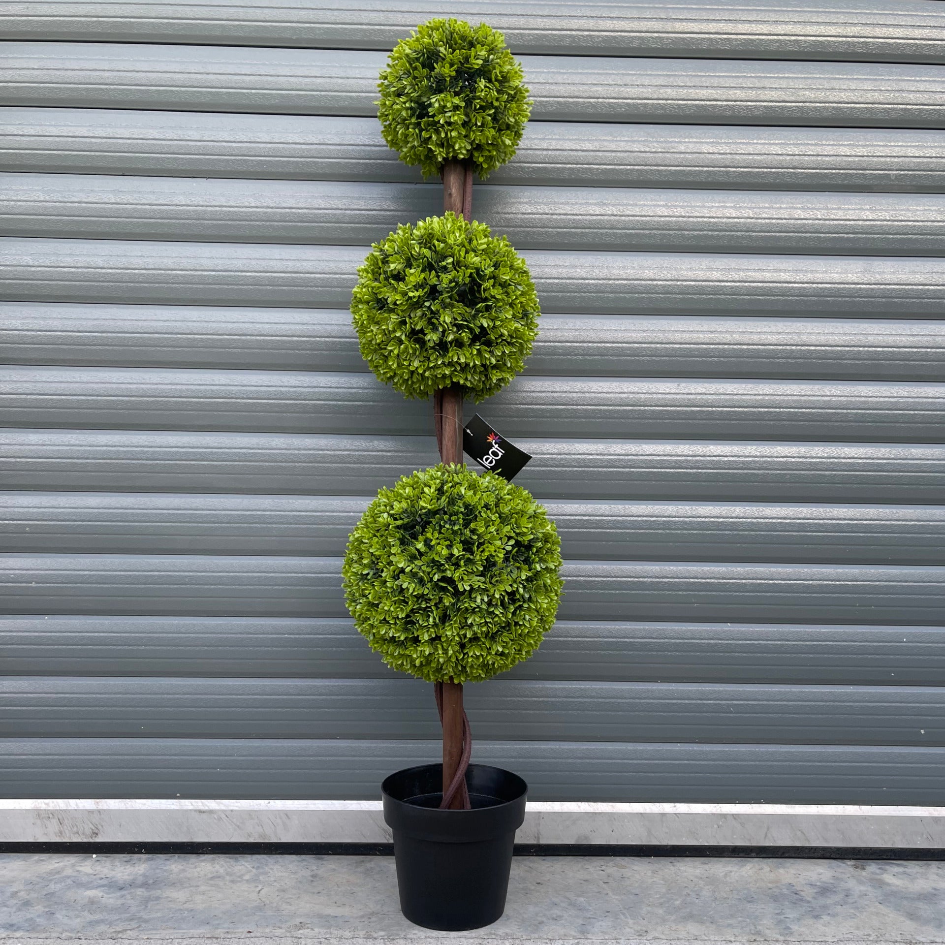 120cm Green Triple Ball Topiary Tree