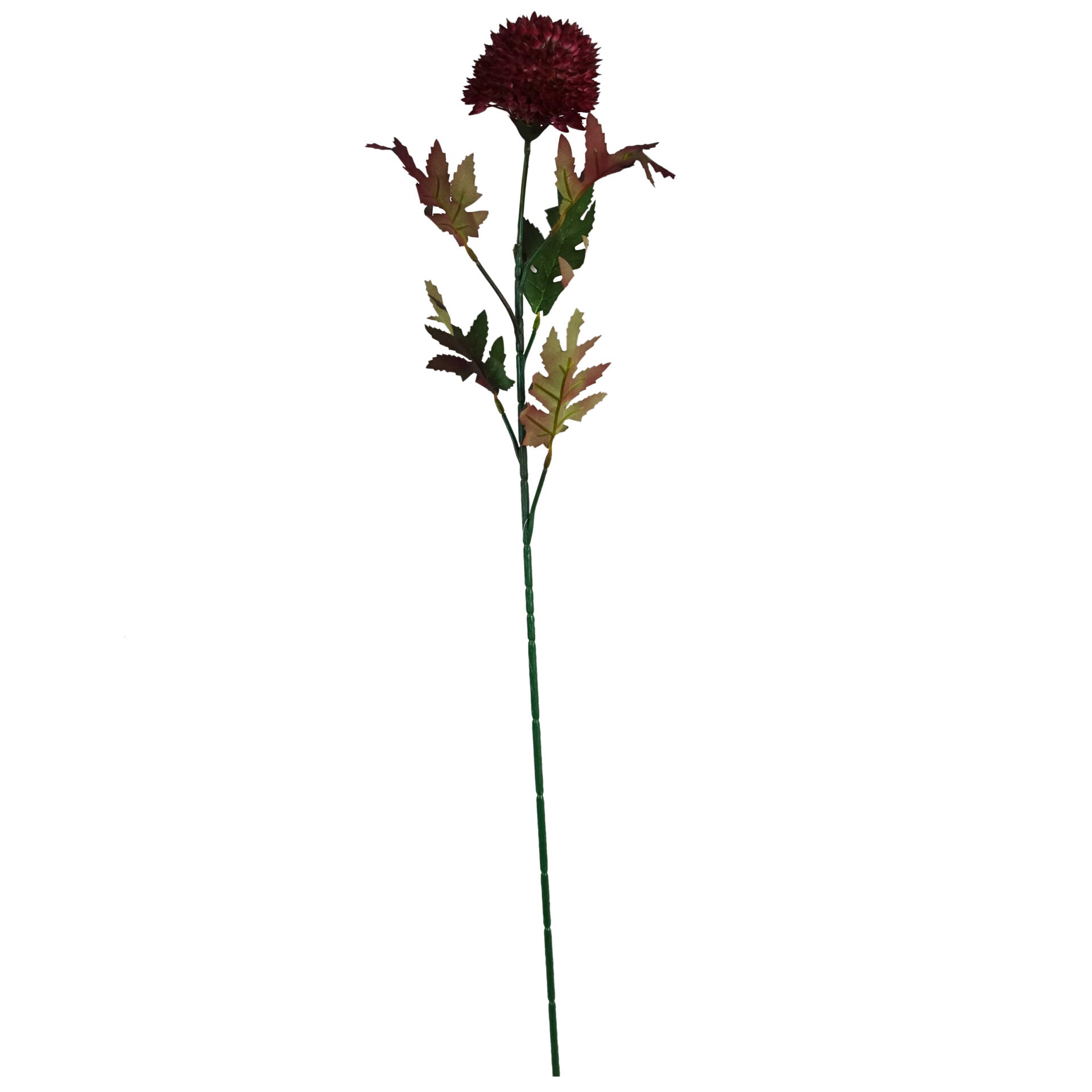 Pack of 6 x 70cm Large Ball Dahlia Artificial Flower Stem Pink