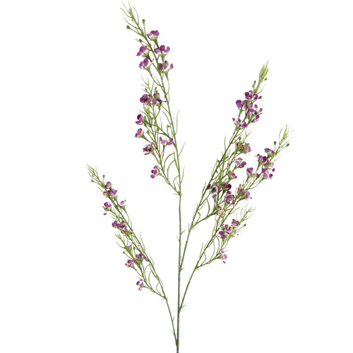 100cm Artificial Foliage Stem with Small Flowers - Purple