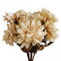 Pack of 6 x 55cm Dahlia Flower Stem - Dusty Cream
