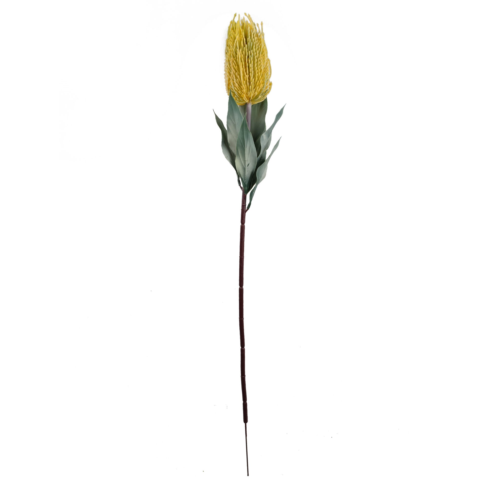 75cm Banksia Menziesii Yellow Flower Stem Artificial