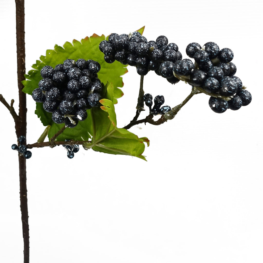 6x 65cm Grape Leaf Foliage Spray with Berries Artificial