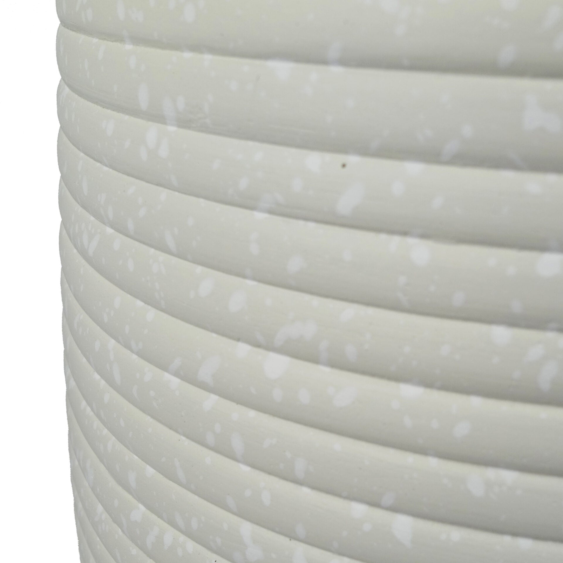 46cm x 40cm Mikos Extra Large Ridged Composite Planter - Stone Colour