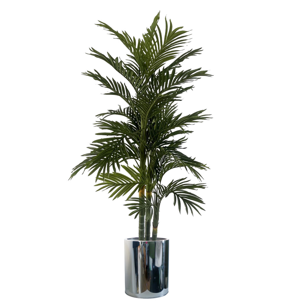 51cm XL Silver Metal Planter by Leaf