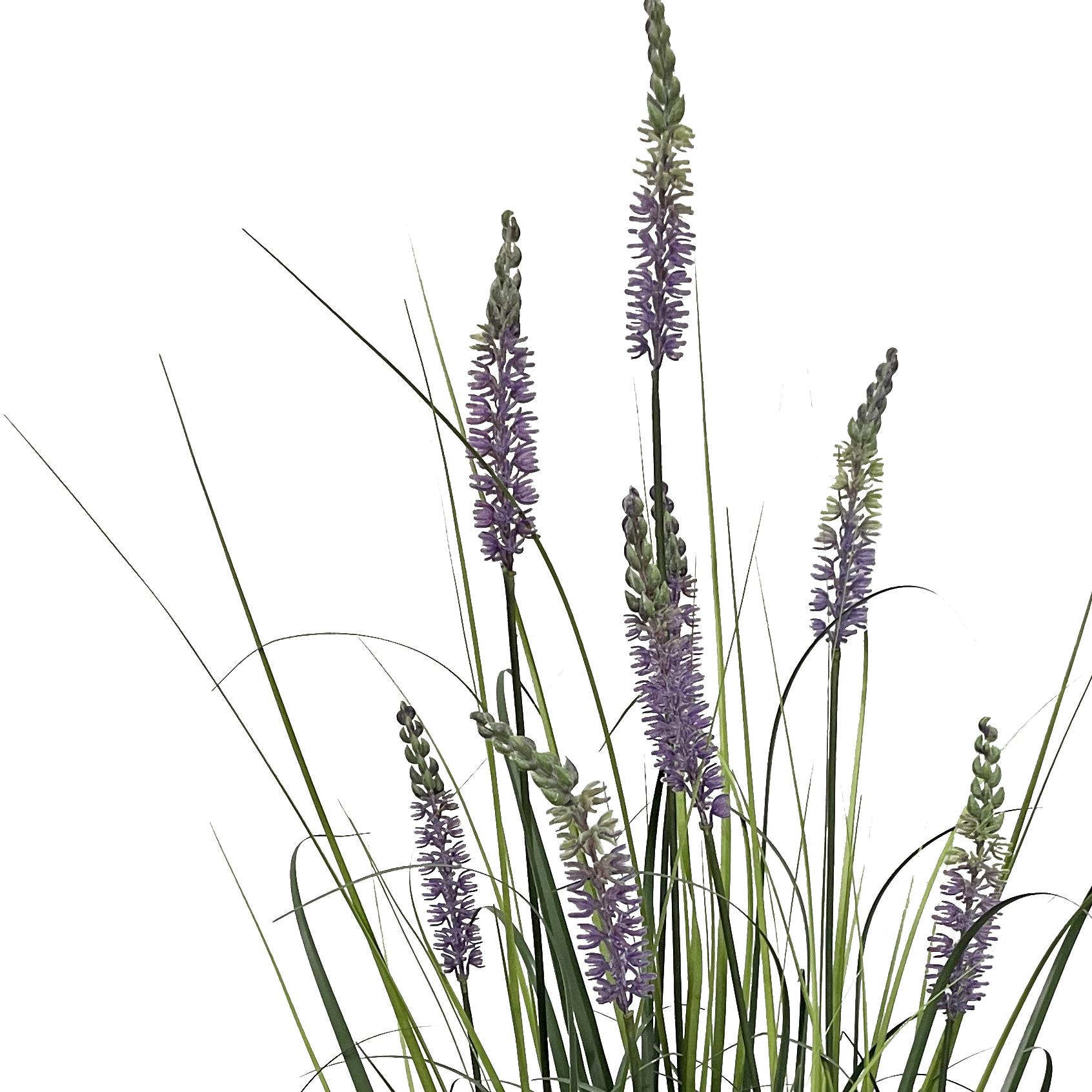 125cm Artificial Lavender Grass with Pot