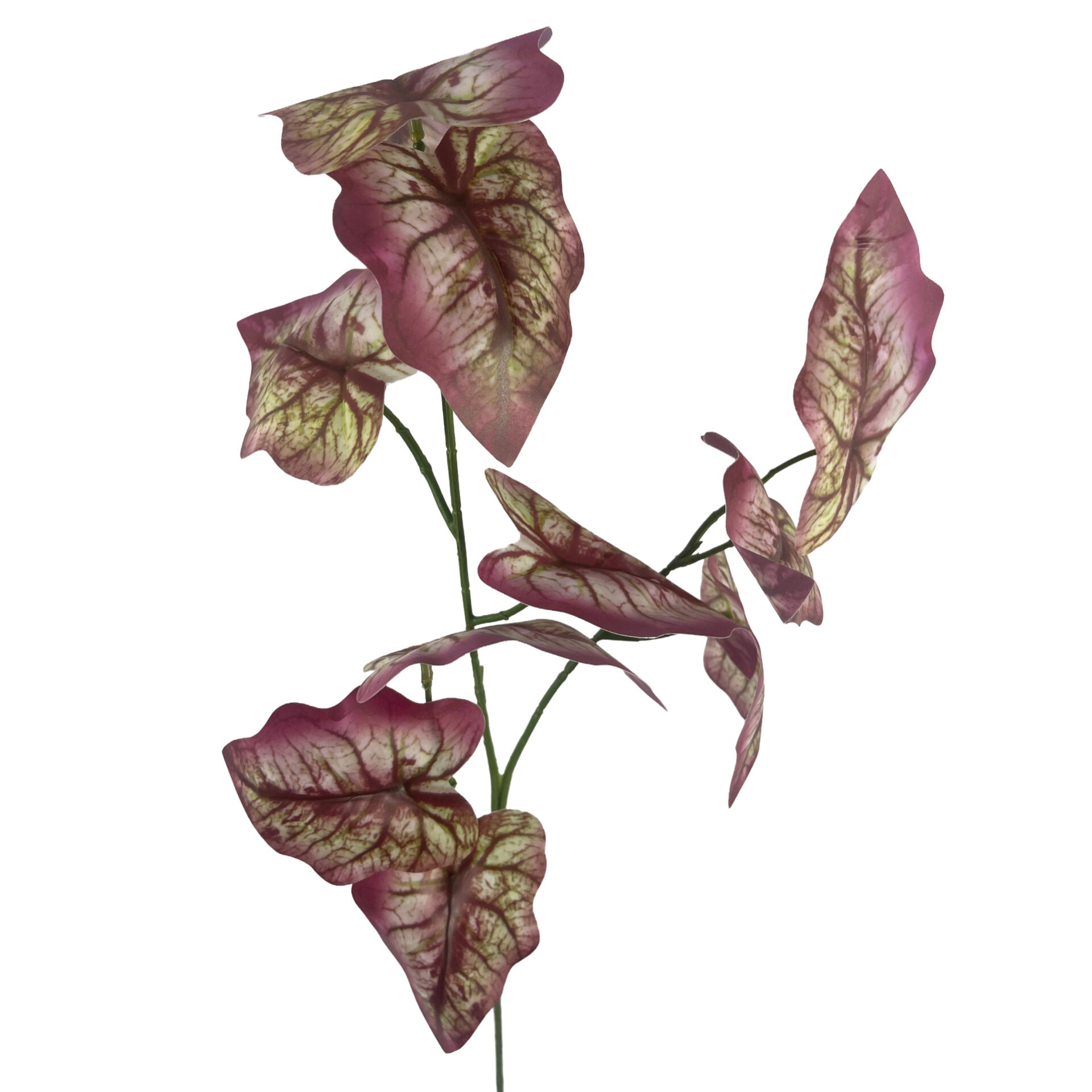 Pack of 6 x 85cm Artificial Purple Leaf Foliage