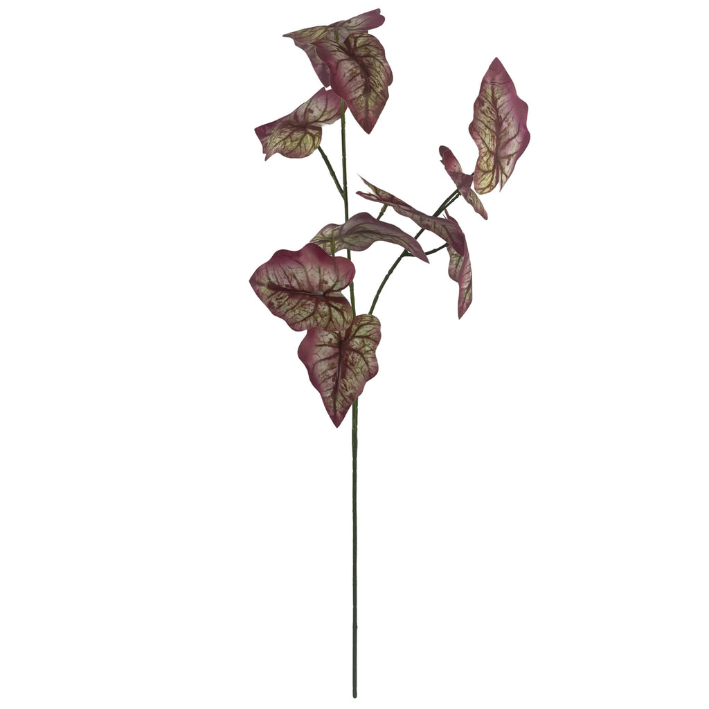Pack of 6 x 85cm Artificial Purple Leaf Foliage