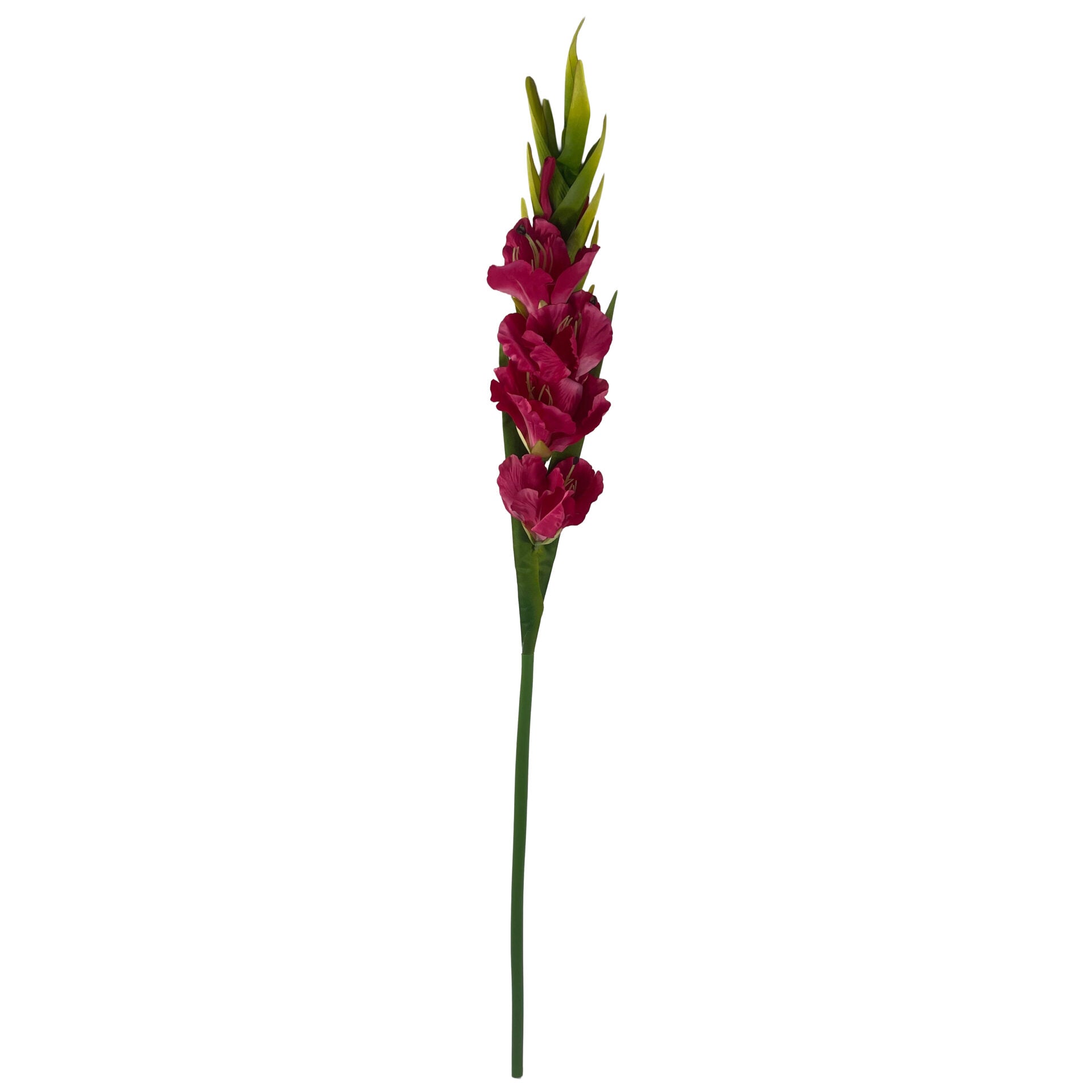 115cm Artificial Pink Gladioli Stem
