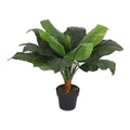 80cm Artificial Large Leaf Tropical Banana Plants - 80cm Dark Banana