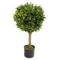 80cm Boxwood Artificial Topiary Buxus Ball Tree - Extra Wide 45cm Diameter