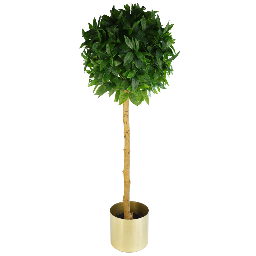 Leaf Metal Planter Plant Pot with Brushed Silver Finish 20 x 18cm