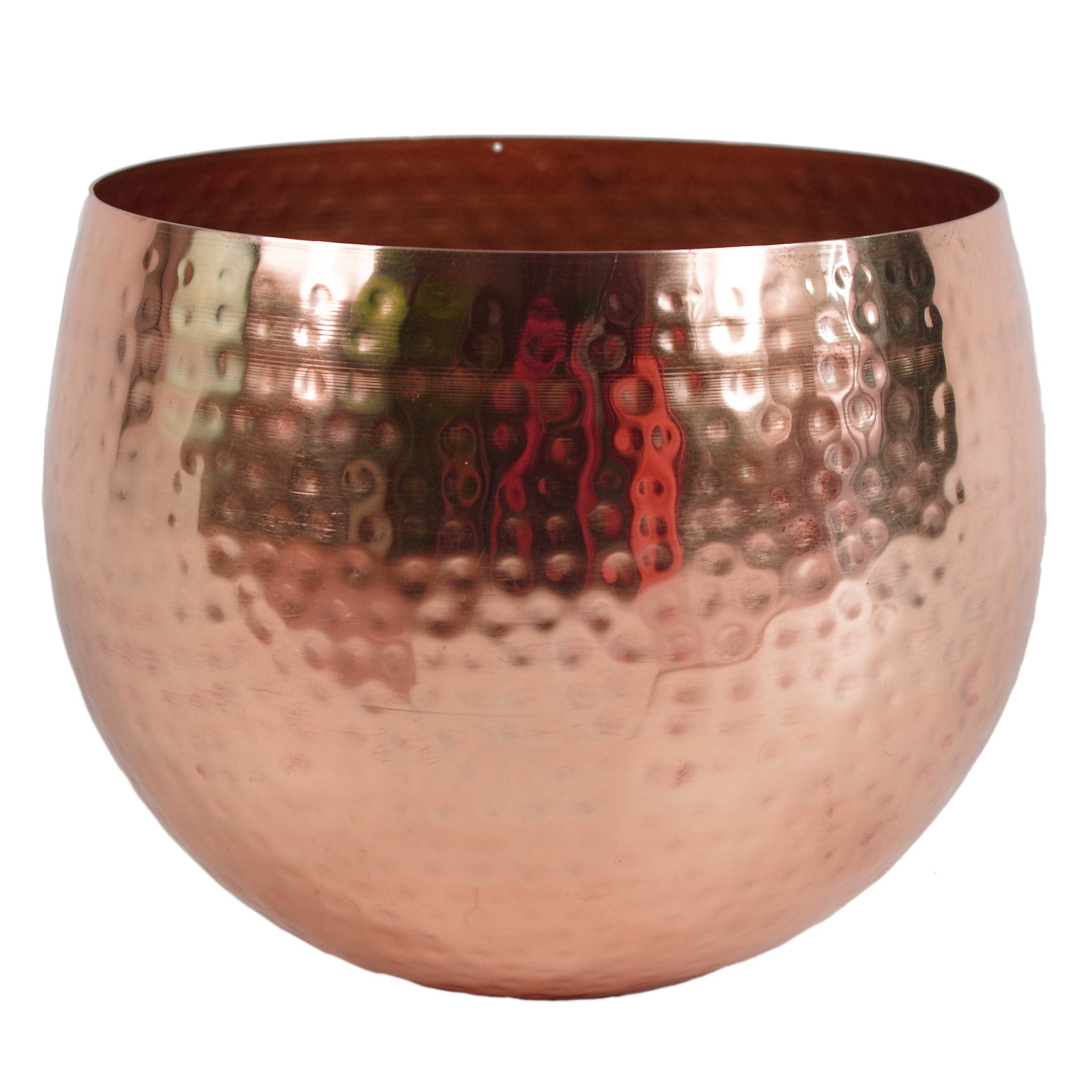 90cm Artificial Ficus Tree / Plant -Copper Metal Planter