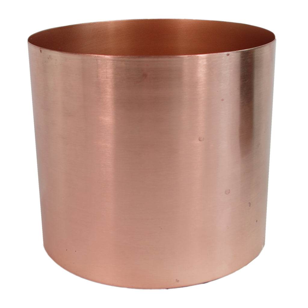 Medium Black Stand with Copper Metal Planter 38.5cm x 18cm