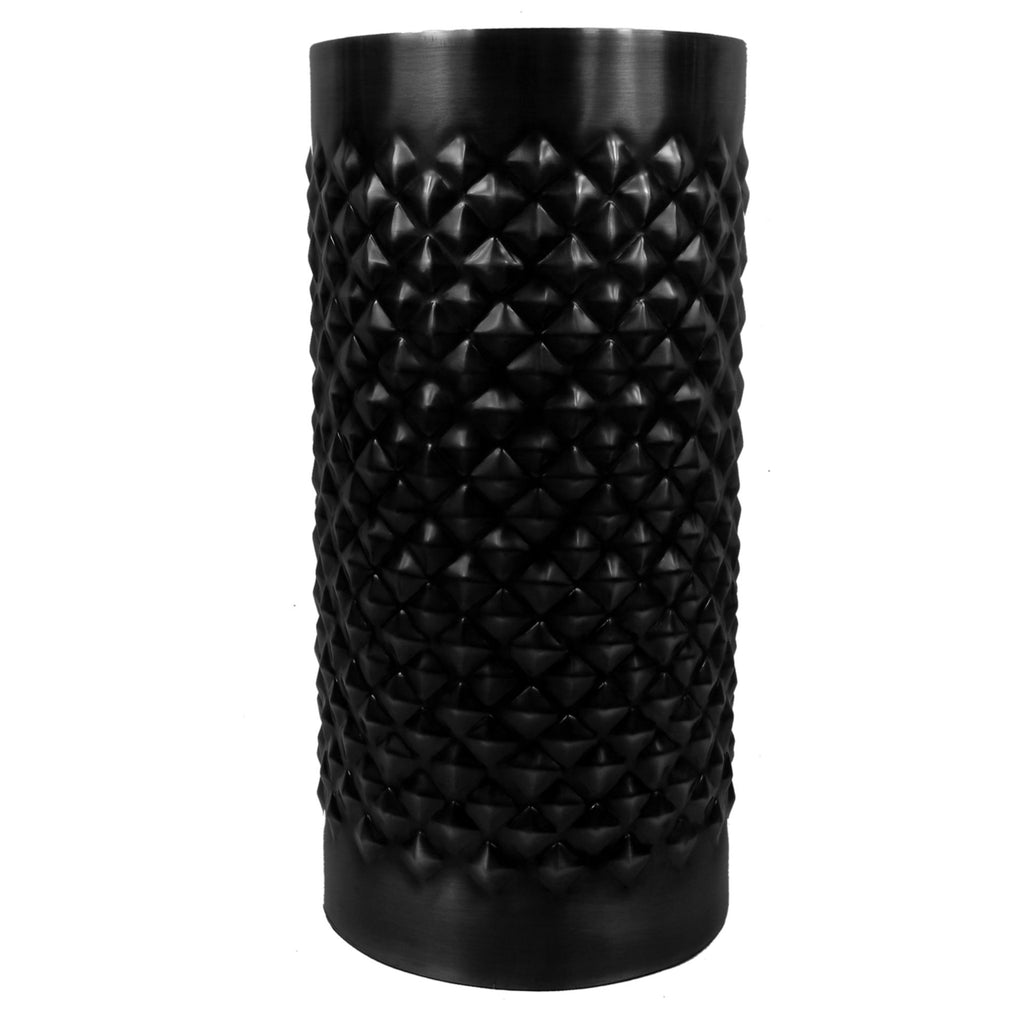 Diamond Metal Decorative Vase - Black 31 x 15cm