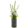 38cm Artificial Grass Allium Arrangement in Vase
