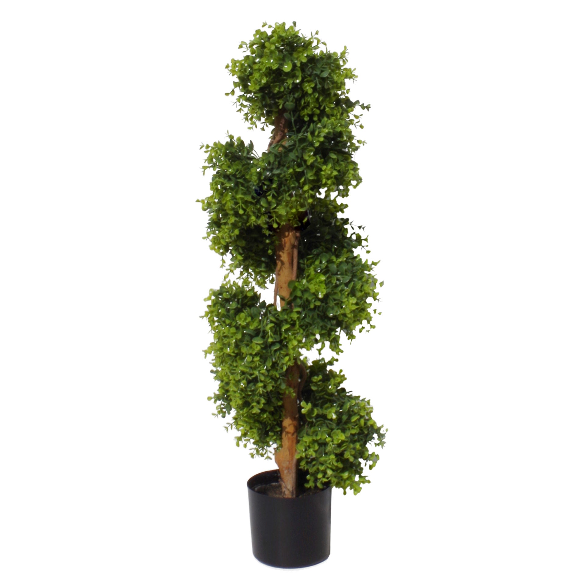 100cm Artificial Spiral Topiary Tree Natural Look UV Protected