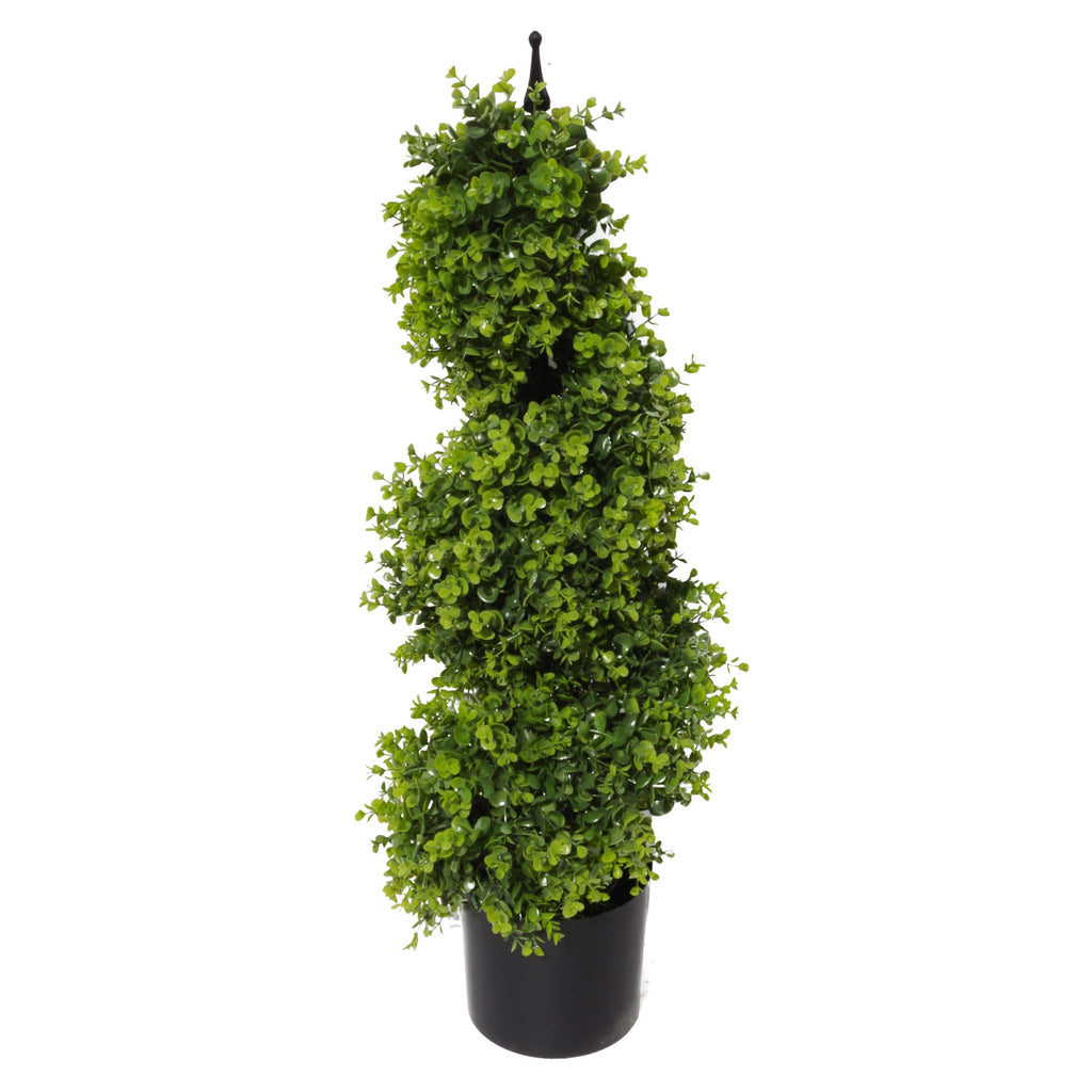 100cm Boxwood Topiary Spiral Tree UV Protected