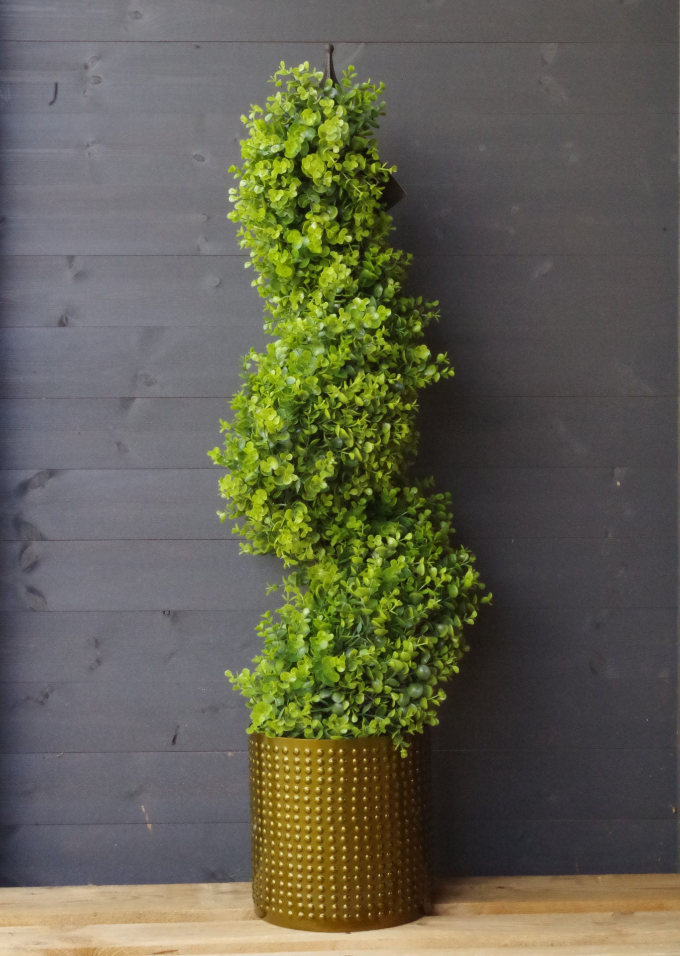 120cm Boxwood Topiary Spiral Tree UV Protected