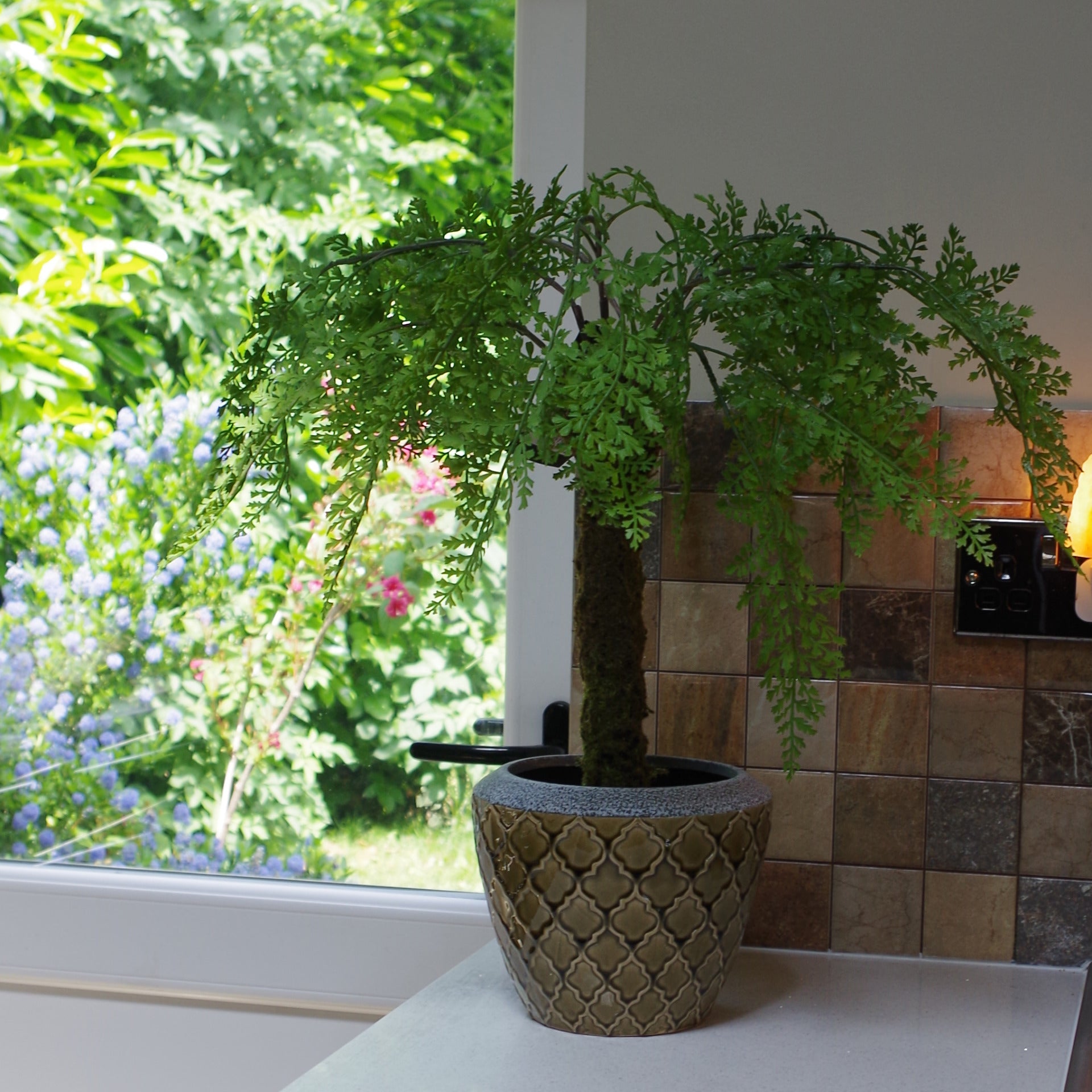 55cm Mini Artificial Fern Tree with Pot