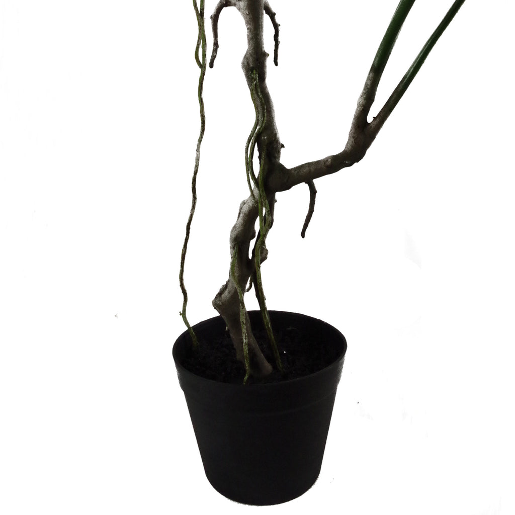70cm Artificial Twisted Stem Monstera Plant