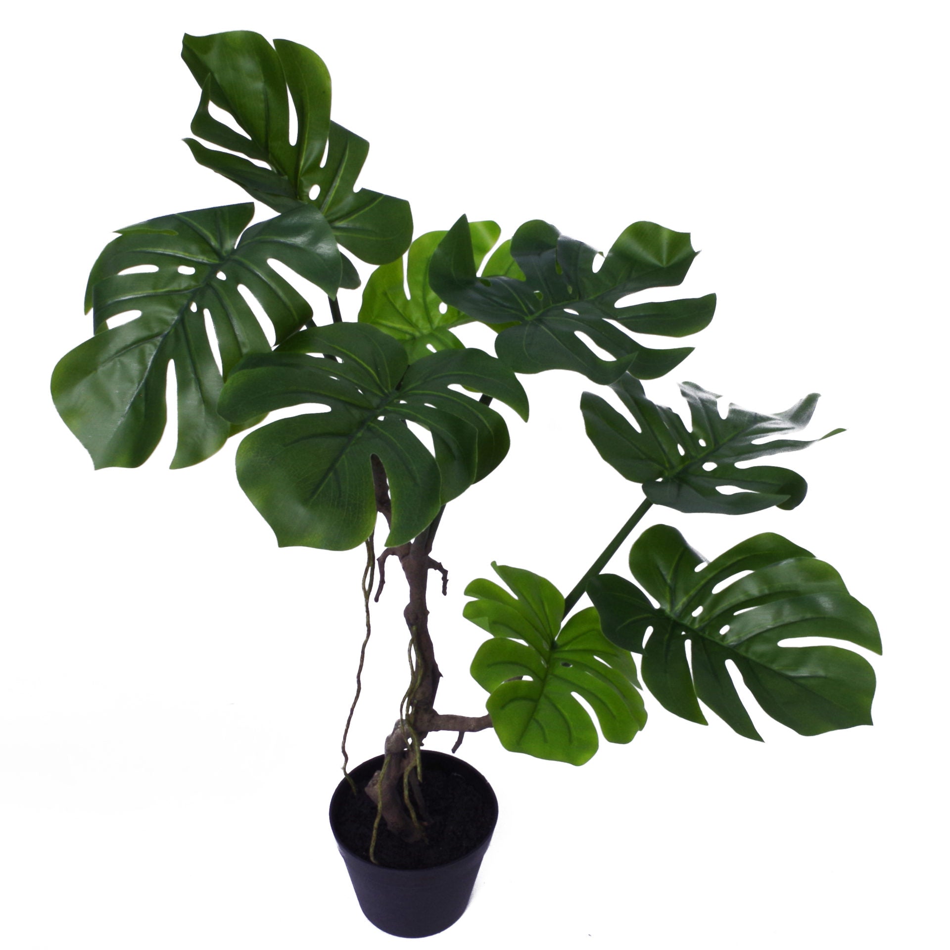 60cm Artificial Twisted Stem Monstera Plant