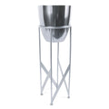 55cm Silver Planter with Matching Stand