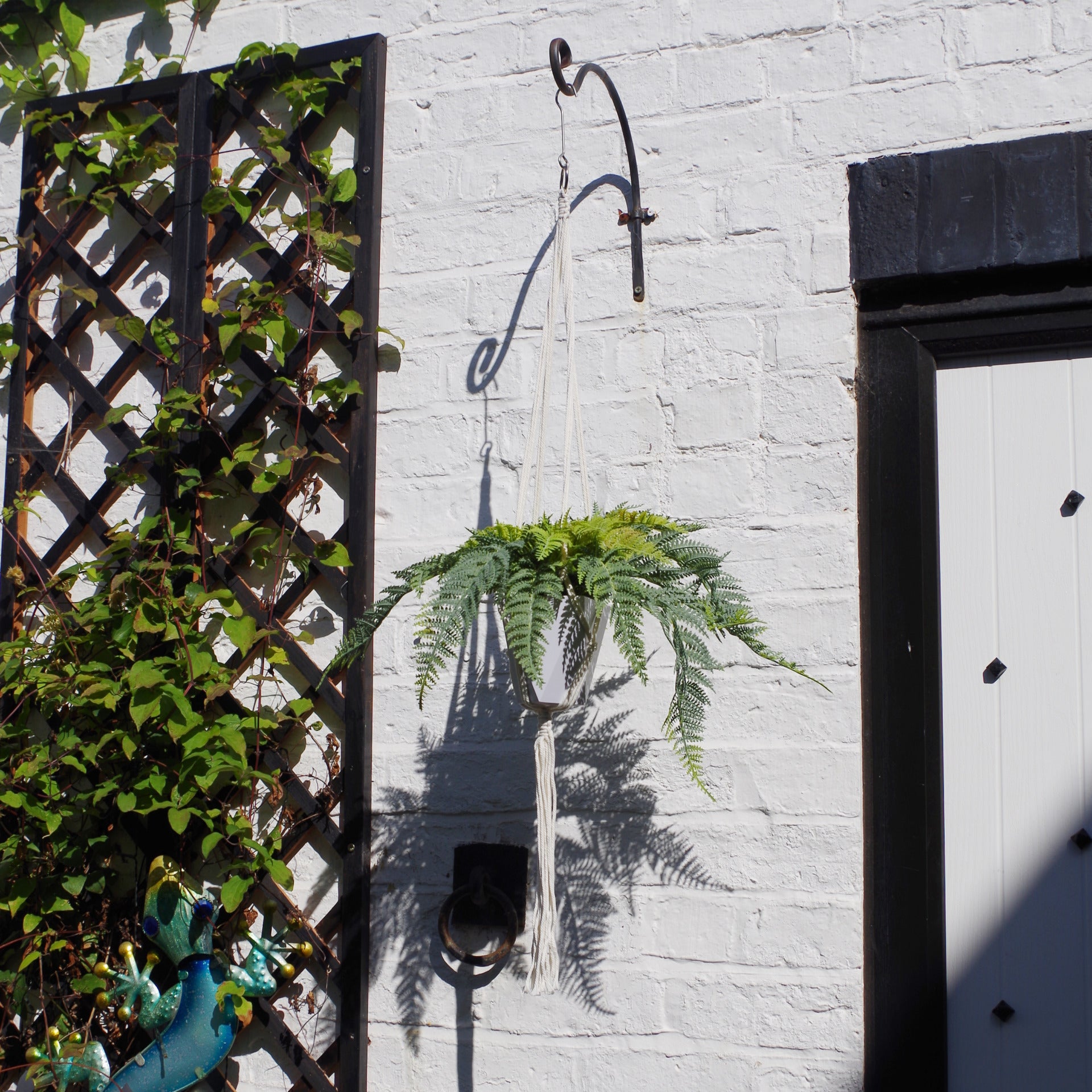 Potted Realistic Artificial Urban Jungle Hanging Fern Plant