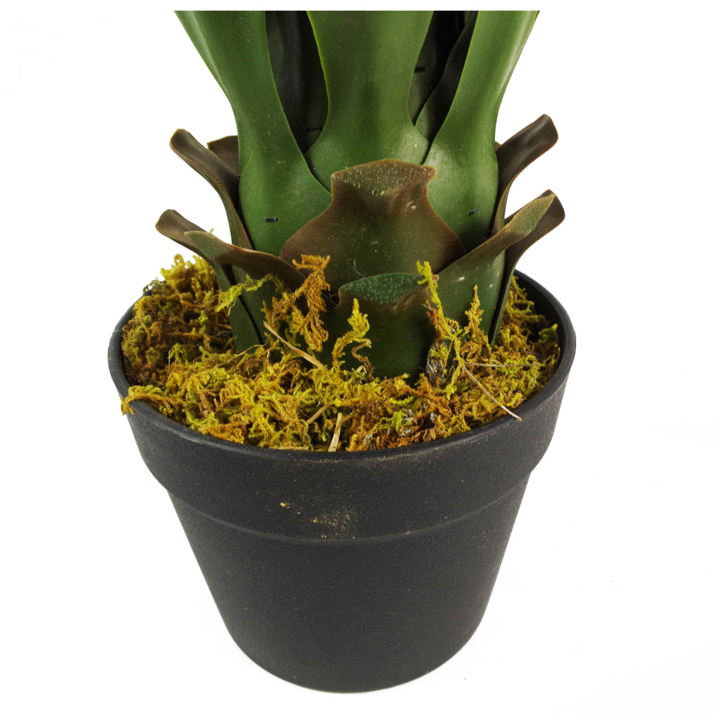 60cm Large Artificial Yucca Plant with Ceramic Planter & Stand