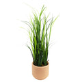 60cm Artificial Grass Plant With Peach Dusty Pink Ceramic Planter