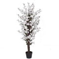 120cm Artificial White Blossom Tree